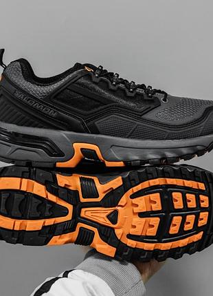 Кроссовки мужские salomon trail altitude черные крутые кожаные кроссы термо на зиму саломон трейл альтитюд