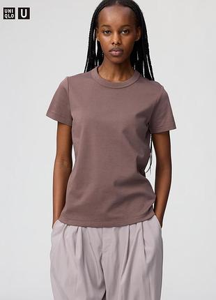 Щільна футболка uniqlo