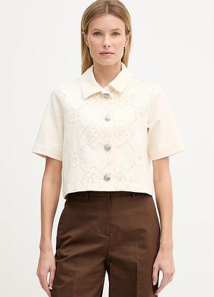 Urbanshop com ua джинсовая рубашка dkny цвет бежевый regular классический воротник dj6244 размеры запитуйте