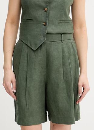 Urbanshop com ua united colors of benetton шорты женские льняные зеленые high waist 4aghd901v размеры запитуйте