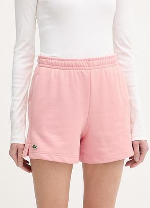 Urbanshop com ua lacoste трикотажні шорти жіночі рожеві high waist gf5341 розміри запитуйте