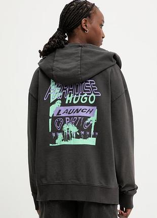 Urbanshop com ua hugo blue кофта, которая расстегивается женская хлопковая doa b_4 серая 50560881 размеры запитуйте