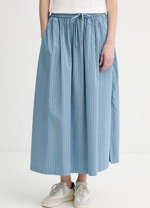 Urbanshop com ua marc o’polo юбка с хлопком голубая полоски 50009638 размеры запитуйте