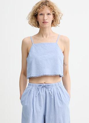Urbanshop com ua american vintage кроп-топ женский хлопковый голубой feo07a размеры запитуйте