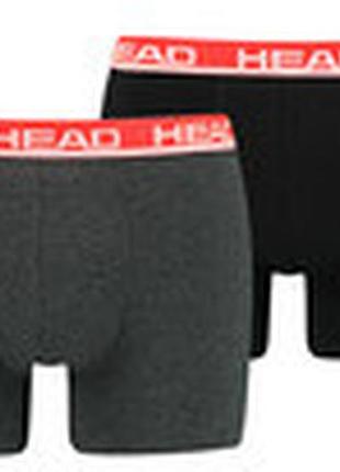 Труси-боксери head basic boxer 2p сірий, червоний чоловіки l