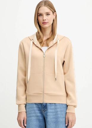 Urbanshop com ua кофта guess цвет бежевый с капюшоном с аппликацией w5yq05 kbye2 размеры запитуйте