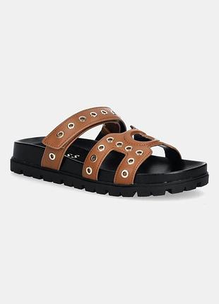Urbanshop com ua шльопанці guess fashie колір коричневий flpfas ele03 розміри запитуйте