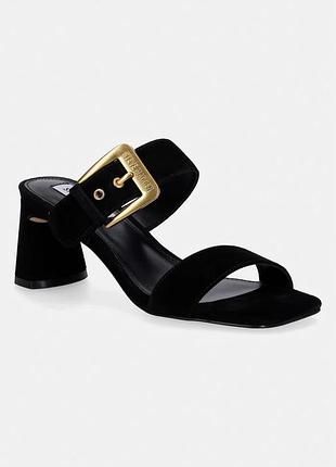 Urbanshop com ua замшеві шльопанці steve madden toriann колір чорний каблук блок 11005274 розміри запитуйте