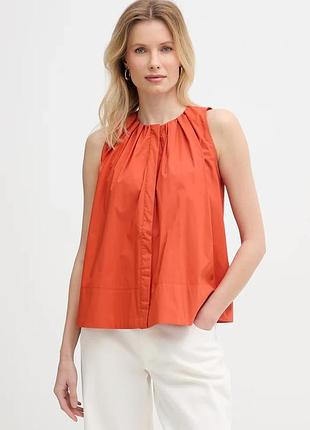 Urbanshop com ua marella сорочкова блузка жіноча з бавовною emme by marella помаранчева однотонна 2615161042200 розміри запитуйте