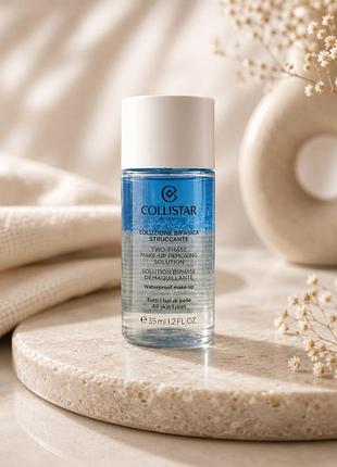 Жидкость для снятия макияжа collistar cleansers two-phase make-up removing solution