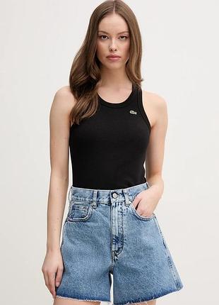 Urbanshop com ua lacoste топ жіночий бавовняний чорний tf5388 розміри запитуйте