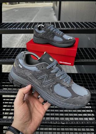 Кроссовки new balance 2002r для мужчин спортивные удобные легкие серые для повседневной носки 41 (26 см)