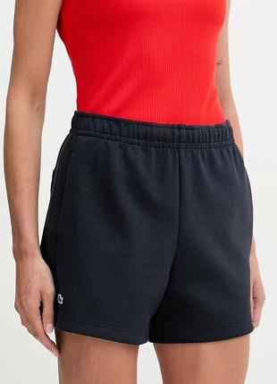 Urbanshop com ua lacoste трикотажні шорти жіночі з бавовною темно-сині gf6901 розміри запитуйте