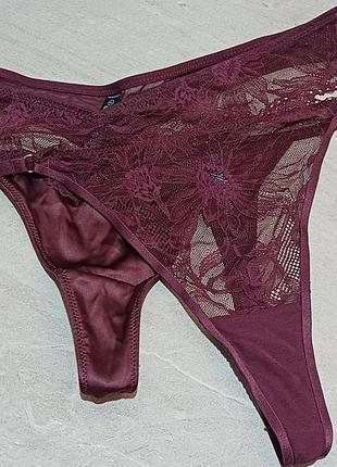 Трусики набор 2шт. кружево primark