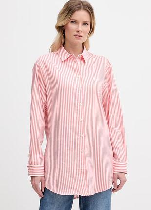 Urbanshop com ua guess рубашка женская хлопковая tecla оранжевая в полоски w6gh39 w1849 размеры запитуйте