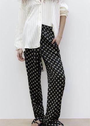 Сатинові штани zara розмір s