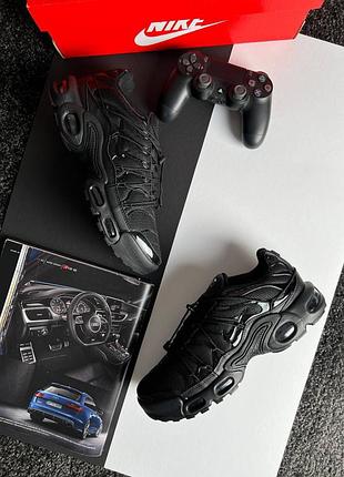 💎чоловічі кросівки nike air max plus tn lace toggle all black