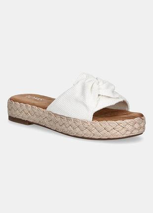 Urbanshop com ua шлепанцы toms beachside цвет белый на платформе 10021972 размеры запитуйте