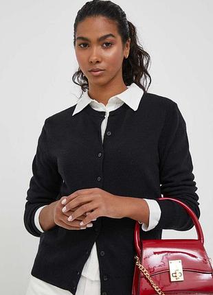 Urbanshop com ua шерстяной кардиган united colors of benetton цвет черный легкий размеры запитуйте