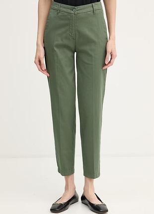 Urbanshop com ua united colors of benetton брюки женские хлопковые с эластаном зеленые high waist 4cdrdf0av размеры запитуйте