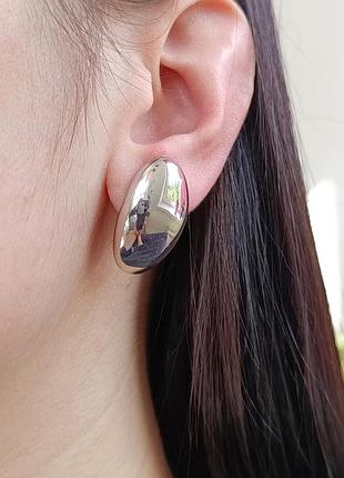 Серебряные серьги "минимализм" eitl-04