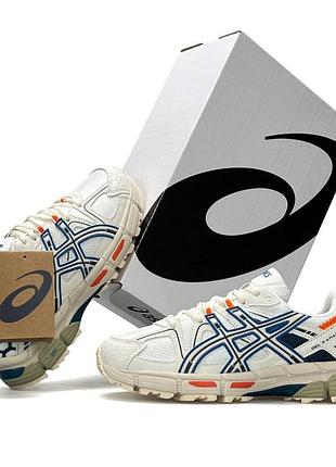 Женские кроссовки asics gel kahana 8 бежевые модные кроссы ассикс гел кахана дышащие из сетки на весну лето вьетнам 41