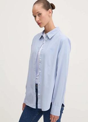 Urbanshop com ua хлопковая рубашка guess jeans женская regular классический воротник w4yh68 wgcf1 размеры запиту