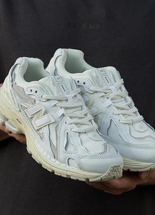Кроссовки new balance 1906d white beige белые 40