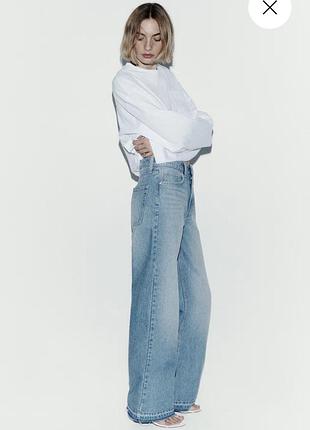 Джинси прямі, палаццо h&m, 38 розмір , m