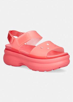 Urbanshop com ua crocs босоножки на платформе женские soho frosted y strap sandal розовые 212651 размеры запиту