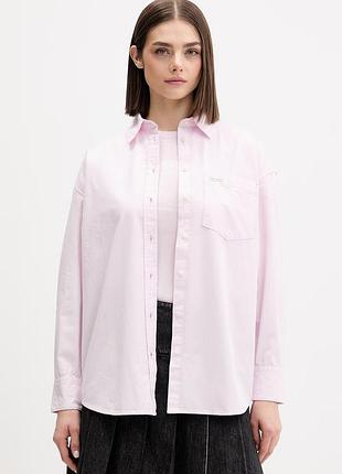 Urbanshop com ua хлопковая рубашка guess jeans цвет фиолетовый relaxed классический воротник w4yh22 wgcf1 размеры запитуйте