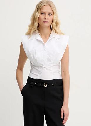 Urbanshop com ua guess сорочкова блузка жіноча бавовняна cherry біла однотонна w6gh95 w2399.productcard__pricewrapper__aknpu {