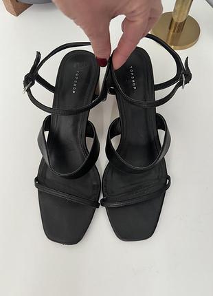 Шкіряні босоніжки topshop