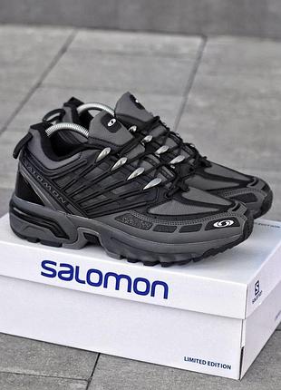 Кроссовки salomon acs pro waterproof termo черные мужские зимние теплые