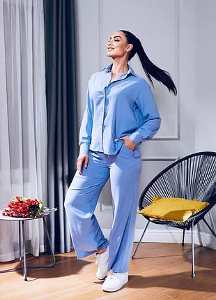Костюм в стиле casual, арт. 345, голубой