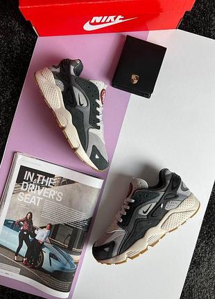 🌺женские кроссовки nike air huarache grey black