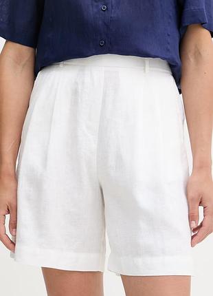 Urbanshop com ua united colors of benetton шорты женские льняные белые high waist 4aghd901v размеры запитуйте