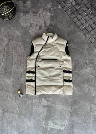Жилетка the north face молочная мужская xl