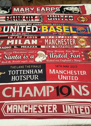 Vintage - шарфы фанатские клубные Англия - fc manchester united