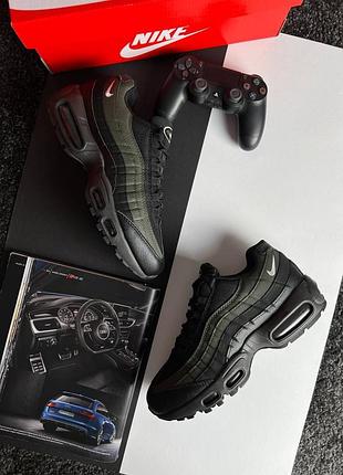 💎чоловічі кросівки nike air max 95 black khaki white