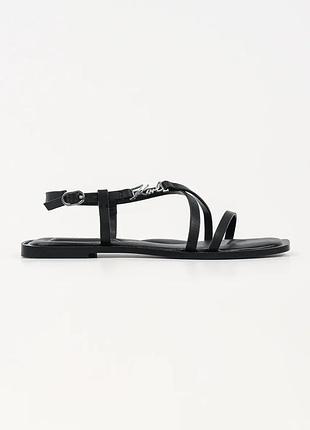 Urbanshop com ua karl lagerfeld босоніжки жіночі шкіряні brio ii чорні kl85423 розміри запитуйте