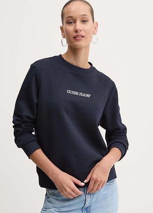 Urbanshop com ua кофта guess jeans женская цвет синий с аппликацией w4yq10 kc811 размеры запитуйте