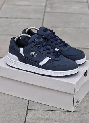 Кеды lacoste синие мужские 43