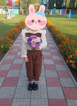 Костюм праздничный, нарядный брючный