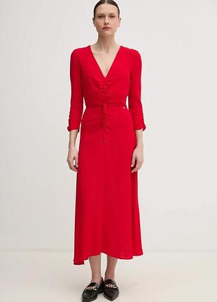 Urbanshop com ua сукня pepe jeans coco колір червоний maxi пряма pl953670 розміри запитуйте
