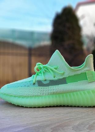 Adidas yeezy boost 350 v2 салатовые неон