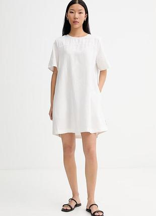 Urbanshop com ua marc o’polo летнее платье со льном бежевое однотонное 5000010265 размеры запитуйте