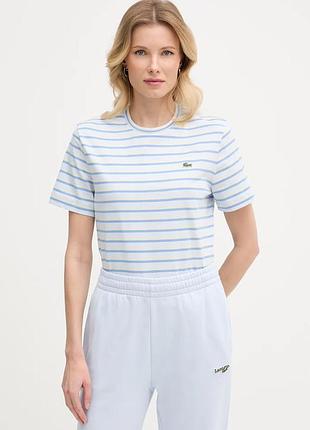 Urbanshop com ua lacoste футболка женская хлопковая голубая tf7574 размеры запитуйте