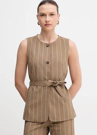 Urbanshop com ua united colors of benetton жилет жіночий коричневий 26q2dj015 розміри запитуйте