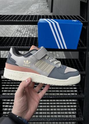 Adidas forum 84 low серые, кроссовки мужские адидас форум 84 светло-серые